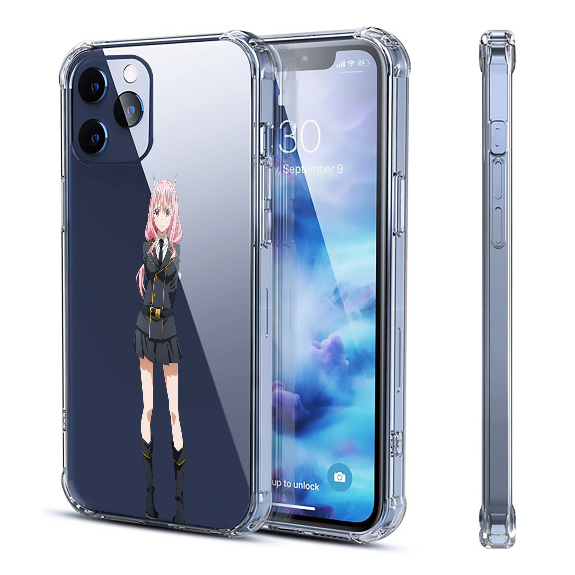 （画像用） 転スラ Regarding Reincarnated to Slime 【iPhone 12シリーズ対応】透明スマホケース（クリアソフトケース）